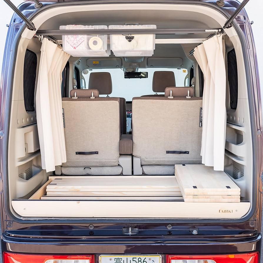 【ラス1値引】エブリイワゴン　ベッドキット　車中泊　キャンプ　ソロキャン エブリイワゴン用 ベッドキット 高床タイプ TABIKI 車中泊